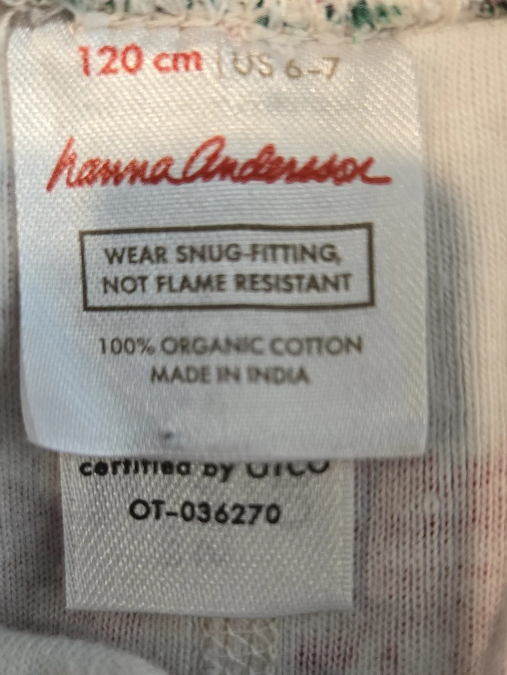 HANNA ANDERSSON LOT OF 3 PAJAMA SETS. SIZE U. S. 6-7.  UNISEX...